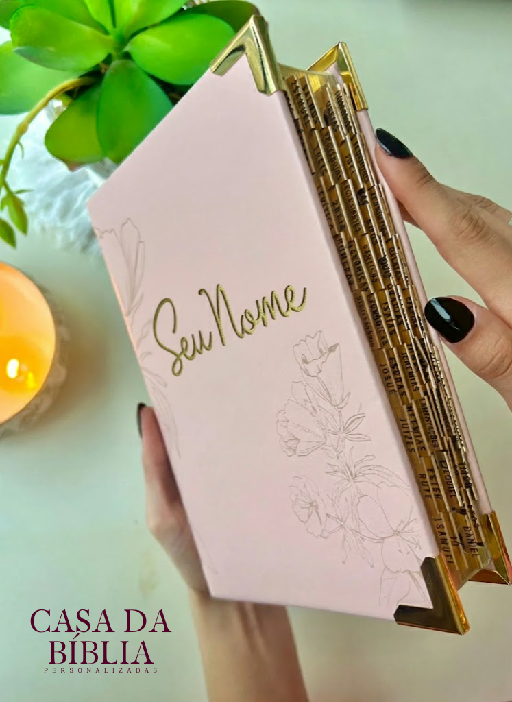 Bíblia Personalizada Premium em Couro Legítimo - ÚLTIMO DIA DE PROMOÇÃO
