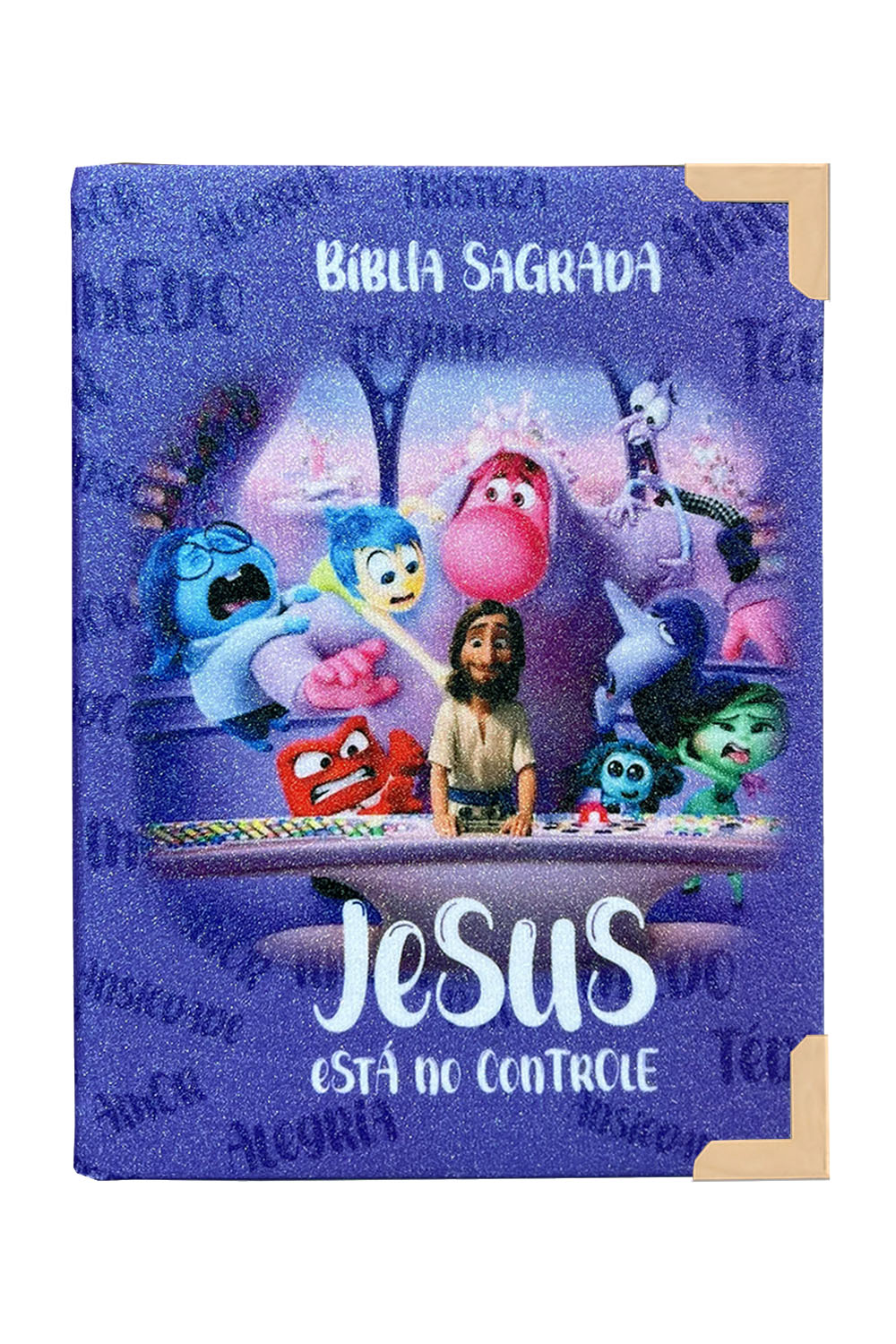 Bíblia Infantil Glitter Divertidamente Jesus está no controle