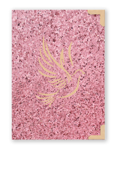 Bíblia Glitter Rosa Pombinha do Espírito Santo