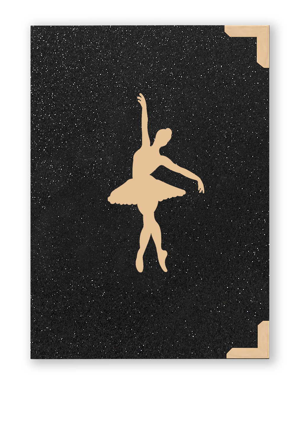 Bíblia Glitter Preto Bailarina