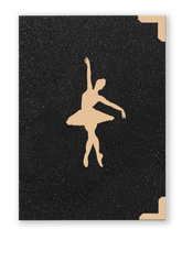 Bíblia Glitter Preto Bailarina